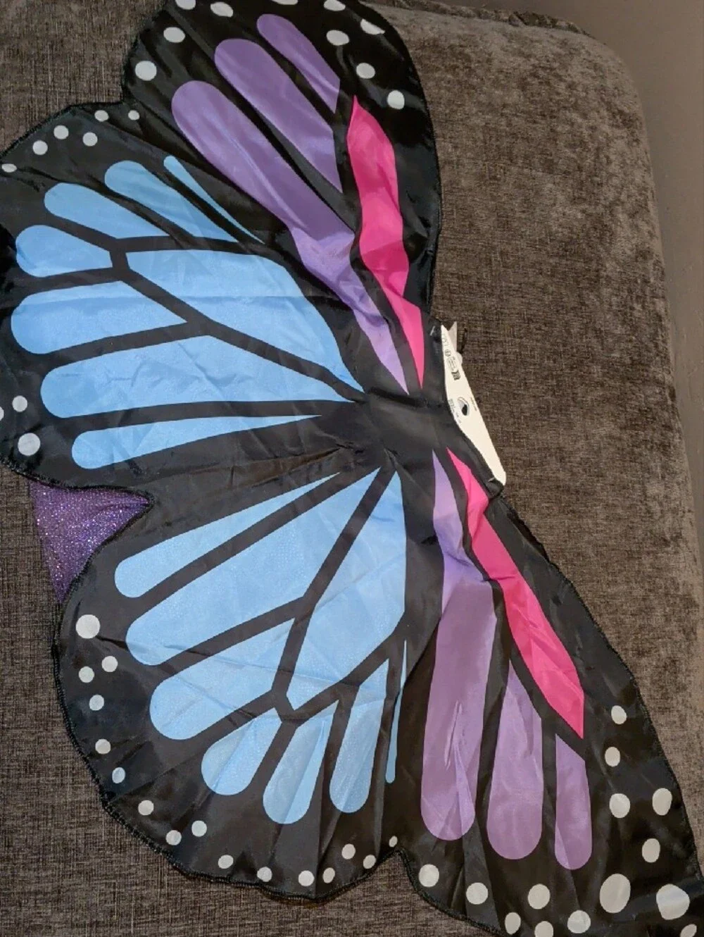 3piece Claire's Multicolor Butterfly Dress-Up Wings - Purple, Blue, Pink, Black